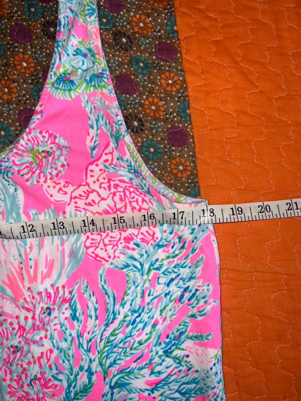 🔥🔥lily pulitzer Pink and Green Sleeveless Dress M - Picture 5 of 6